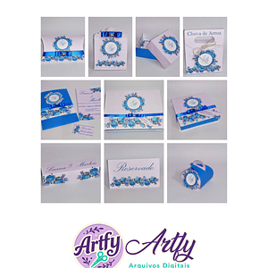 Kit Casamento - Azul 