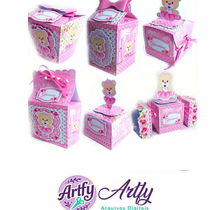 Caixeta para Doces - Urso Pop Princesa 