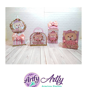 Caixas para Doces- Ursinha Princesa 