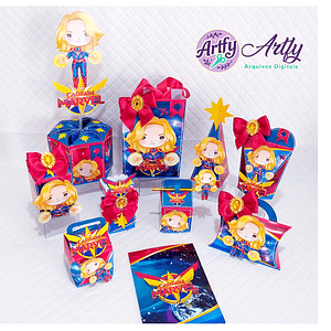 Kit Festa - Capitã Marvel
