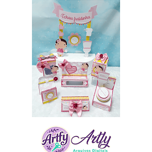 Kit Festa - Tchau Fraldinha menina