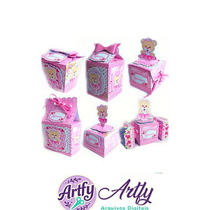Caixa Para Doces - Ursinha princesa 
