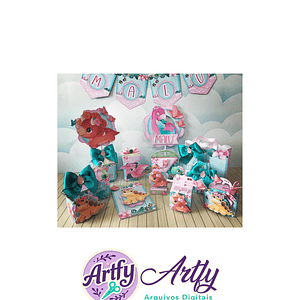 Kit Festa - Dinossauro Menina 