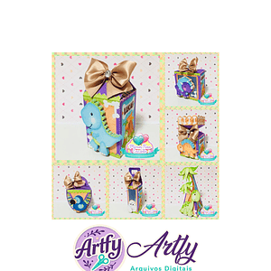 Caixas Para Doces - Dinossauros 