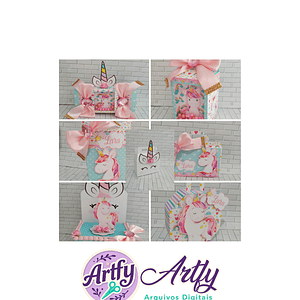 Caixas Para Doces - Unicórnio 