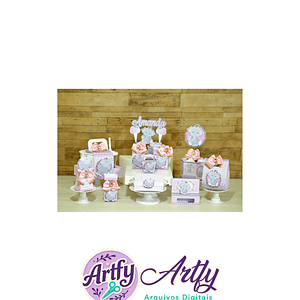 Kit Festa - Elefantinha Rosa 