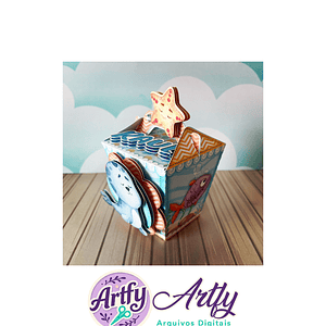 Caixa Para Doce - Fundo do Mar menino 