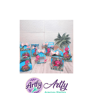 Caixas Para Doces - Flamingos 