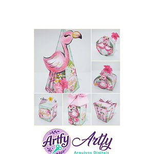 Caixas Para Doces - Flamingos 
