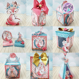 Caixinhas - Raposinha Rosa