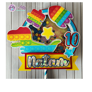 Topo de bolo - Pop it