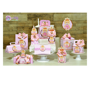 Kit Caixinhas Ursinha Princesa 