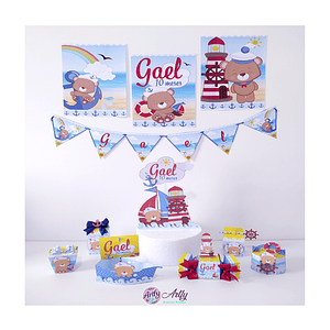 Kit Festa Ursinho Marinheiro 