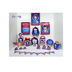 Kit Festa Mulher Maravilha 