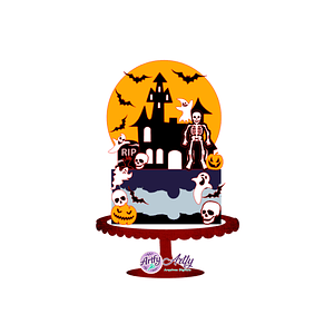 Topo de bolo - Halloween