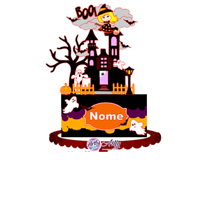 Topo de bolo - Halloween