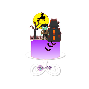 Topo de bolo - Halloween Zumbi 