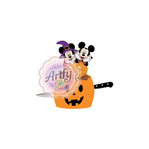 Topo de bolo - Halloween Disney 