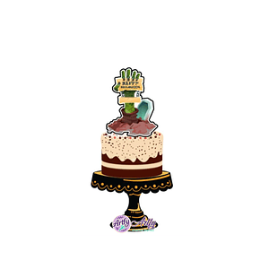 Topo de bolo - Halloween Terra 