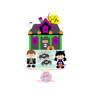 Topo de bolo - Halloween Aranha 