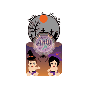 Topo de bolo - Halloween Bebês