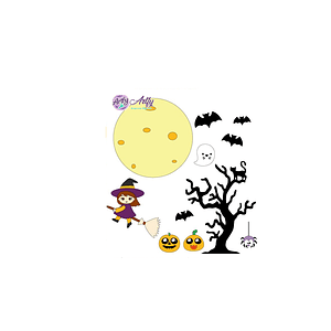 Topo de bolo - Halloween