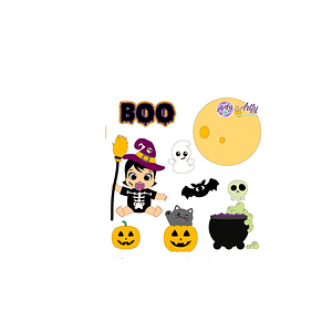 Topo de bolo - Halloween 