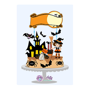 Topo de bolo - Halloween 