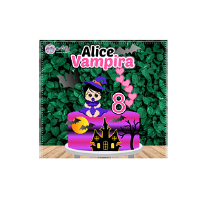 Topo de bolo - Halloween