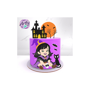 Topo de bolo - Halloween Criança 