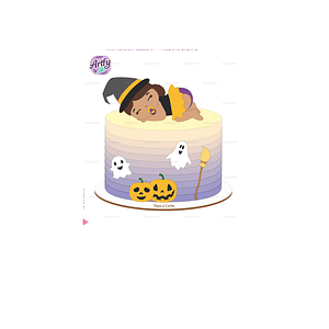 Topo de bolo - Halloween Baby 