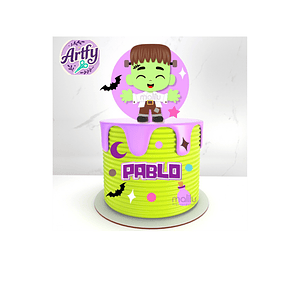 Topo de bolo - Halloween frank Baby