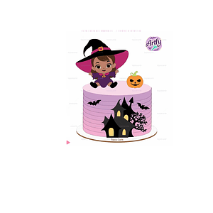 Topo de bolo - Halloween Baby