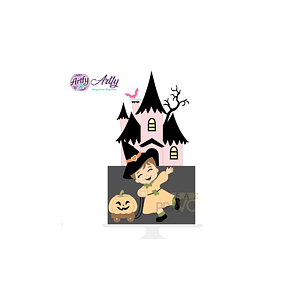 Topo de bolo - Halloween