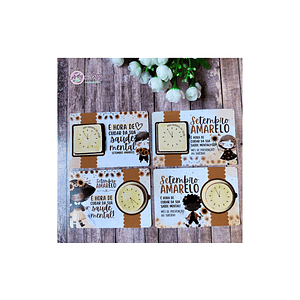 Card Relógio - Setembro Amarelo 