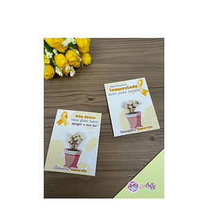 Card Florzinha - Setembro Amarelo