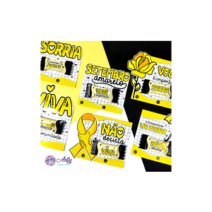 Setembro Amarelo Cartão e Balinha