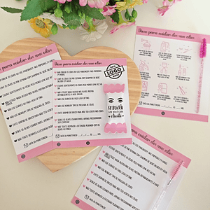 Card e Balinha Para Cliente Cílios 