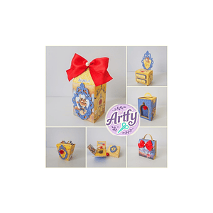 Caixinha Tema Bela e a Fera 