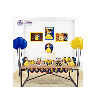 Kit Festa Bela e a Fera