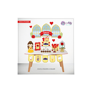 Kit Festa Bela e a Fera Baby