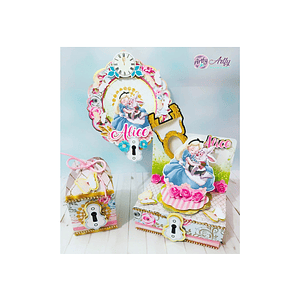 Caixinhas e Topo de Bolo Alice 