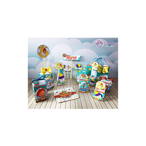 Kit Caixinha e Topo Aquarela 