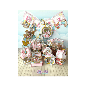 Kit Festa Arca de Noé Rosa 