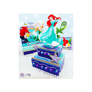 Caixinhas Ariel A Pequena Sereia 