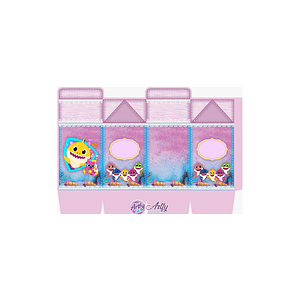 Caixinha Rosa - Baby Shark 