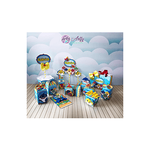 Caixinhas e Topo de bolo - Baby Shark 