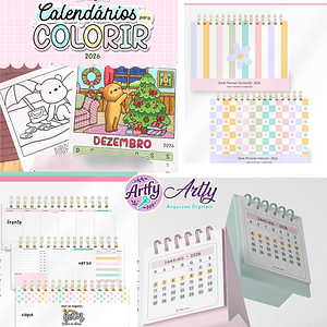 Combo Calendário e planner
