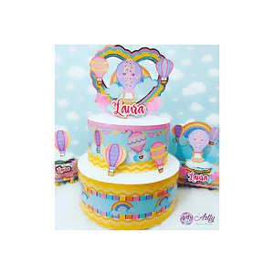 Caixinhas e Topo de Bolo - Balão 