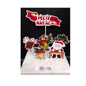 Topo de Bolo Natalino 